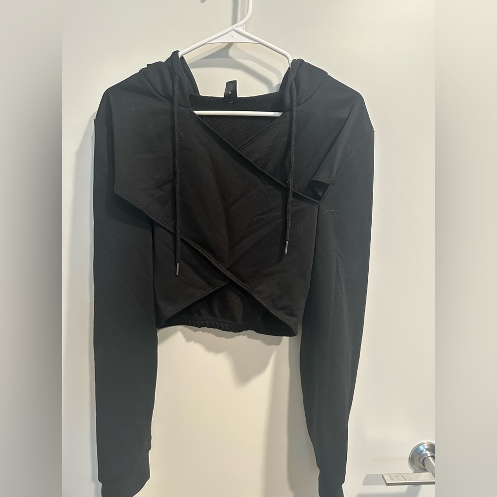 Cropped sweat shirt